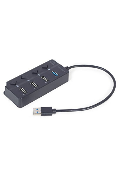 Gembird Hub USB cu 4 porturi (1 x USB 3.1 + 3 x USB 2.0)