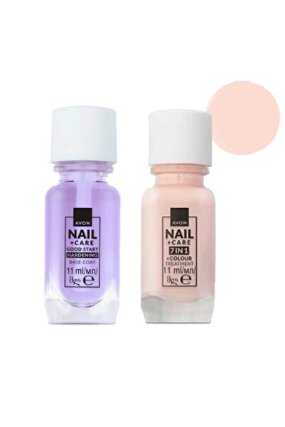 AVON Nail Care Set Avon, Strengthening Base Coat 11 ml and 7-in-1 Treatment N...