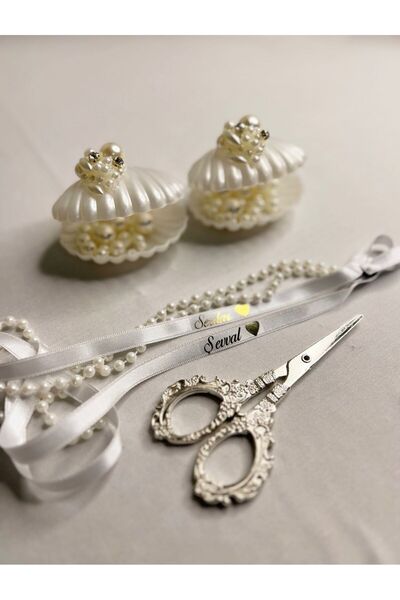 m ticaret İstiridye Yüzük Yükselticisi İncili İsimli Yüzük Kurdelesi Nakışlı ...