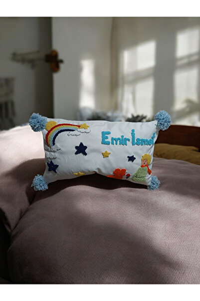 Handmade Kişiye Özel Tasarım Yastık Kılıfı/ Yeni Doğan Takı Yastığı
