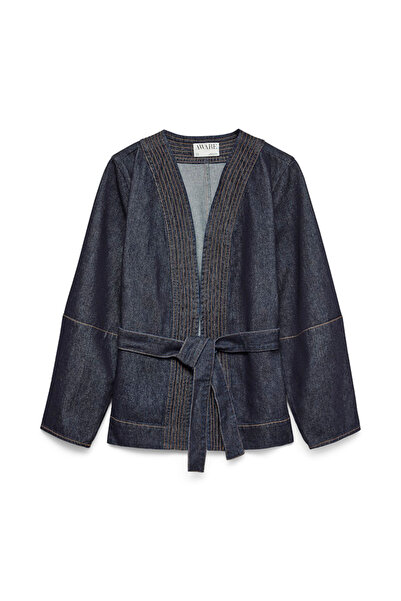 Vero Moda Awsakura Ls Belt Wrap Denim Shirt