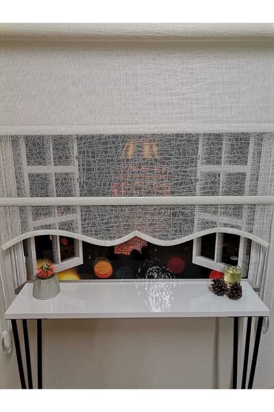 Saule Çift Mekanizmalı Tül Ve Stor Perde - Model 7