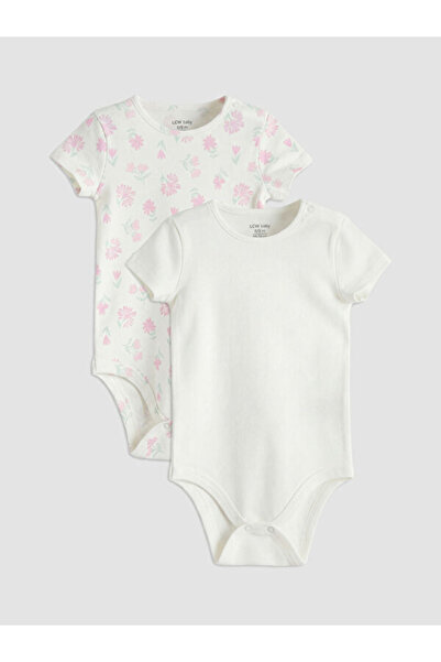 LC Waikiki RMZ GİYİM FARKIYA زيرو روبا ياقة قصيرة الأكمام للفتيات الصغيرات، ط...