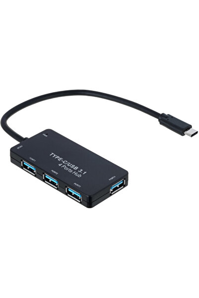 Akyga Hub de interfață AK-AD-52 USB 3.1 (3.1 Gen 2) Tip-C 500 Mbit/s Negru