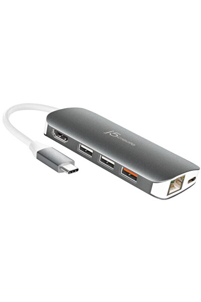 j5create Statie de andocare, Multi-Port JCD383, USB, HDMI, Ethernet, SD, micr...