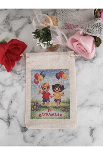 adilstore Pungă de sărbătoare 5 bucăți (10x14cm - Imprimare prin sublimare pe...