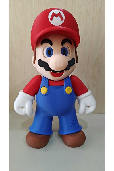 3DcraftTr Mario Dev Figür 37 cm - Özel Tasarım 3D Baskı Dekoratif Obje