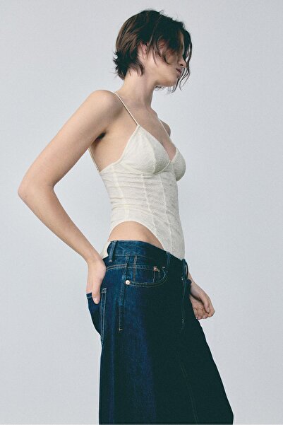 Stradivarius Dantel askılı body