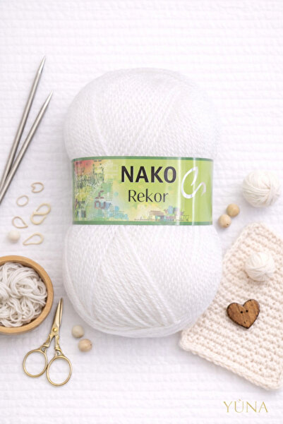 NAKO خيط حياكة ريكور 208 أبيض