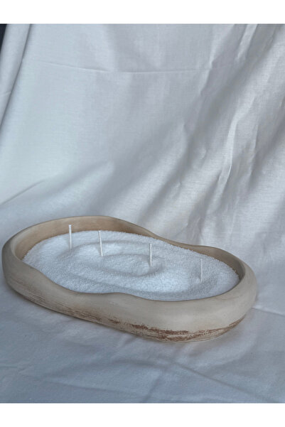 Lethe Design Dekoratif Kase İnci Toz Mum Seti, 6 Fitil Hediye, Modern, Kendin...