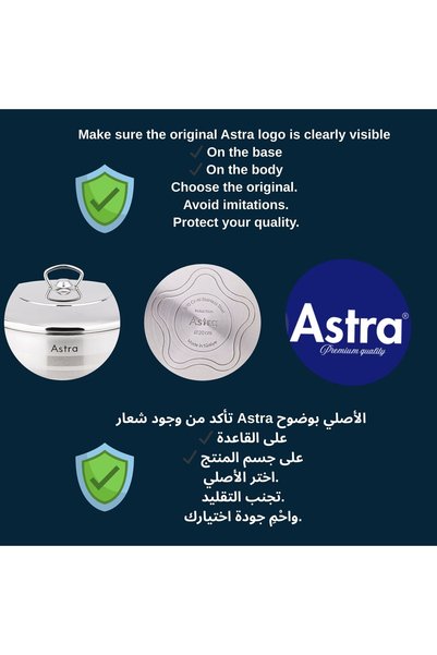 Astra 26x10cm Low Casserole | 18/10 Stainless Steel Pot | Induction Compatible | Healthy Cooking