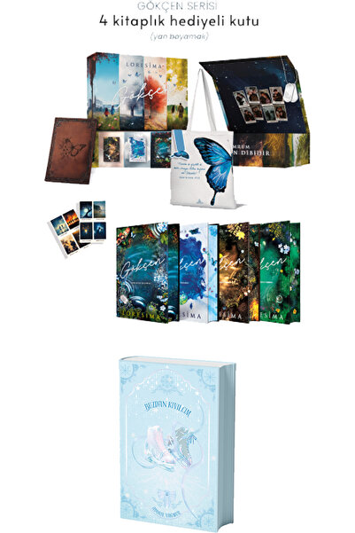 Ephesus Yayınları Gökçen Serisi 4 Kitap Yan Boyalı Kutulu ve Buzdan Kıvılcım ...