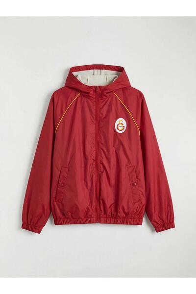 LC Waikiki Αδιάβροχο μπουφάν με κουκούλα για αγόρια με άδεια Galatasaray (S6)