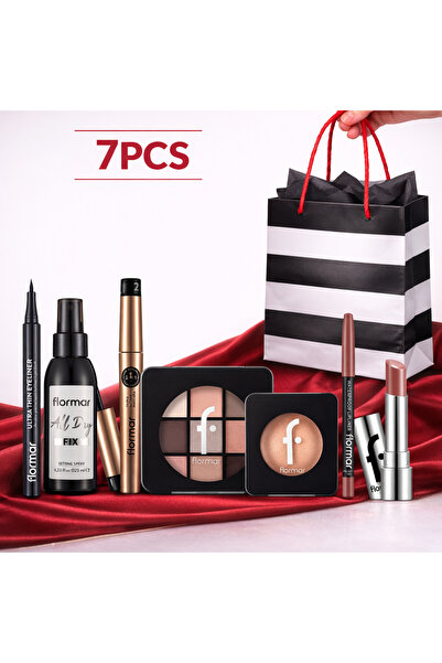 Flormar Flormar Luxury Box – Soft Nude Complete Look: 7 Original Products + G...