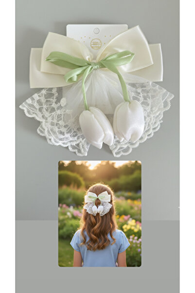 synshop Тюль Деталь Білий Крем Лялечкова Бантка Новий Сезон Тенденція Бантка ...