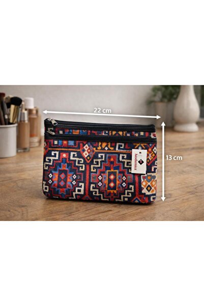 Modernica منسوج ماكياج نسائي من القماش حقيبة سي