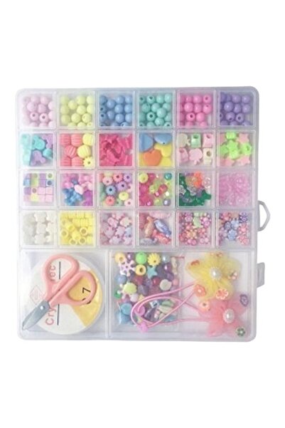 Rally Small Colorful Beads Set DIY Bracelet Jewelry Bead Making Set Toy For G...