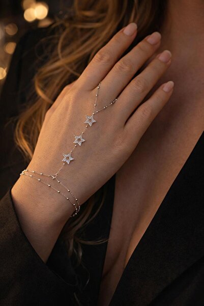 BESTYSO Silver Yıldız Şahmeran Bileklik