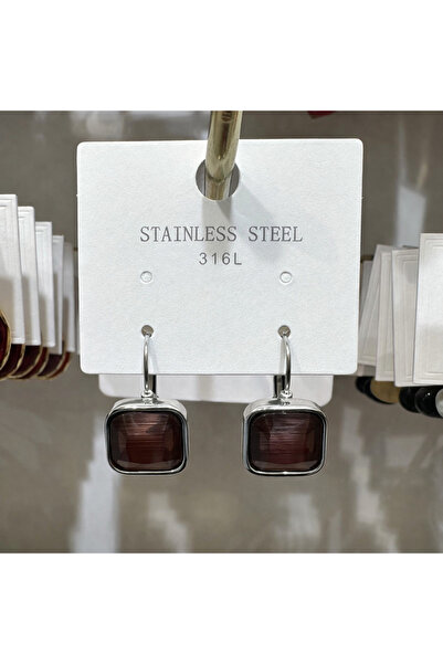 GLOW ACCESSORIES BAE Srainless Steel 316L Stainless Steel Dangle Mini Square ...