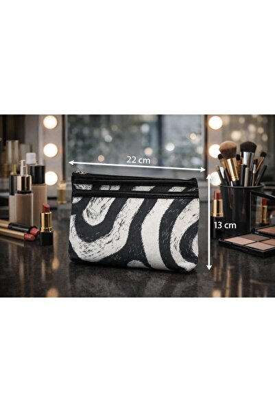 Modernica منسوج ماكياج نسائي من القماش حقيبة سي