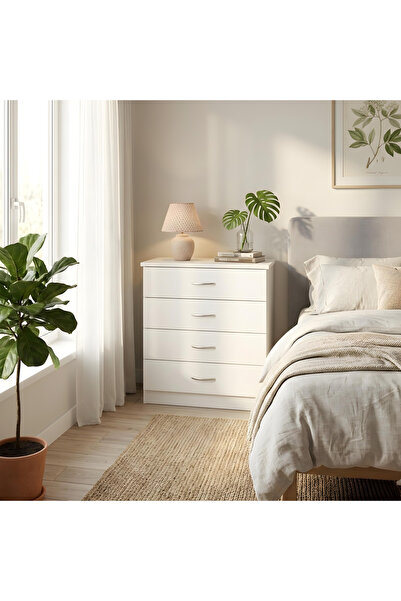 Ysf Ravoni Home Premium MDF 4 Çekmeceli Şifonyer - Modern Yatak Odası Düzenle...