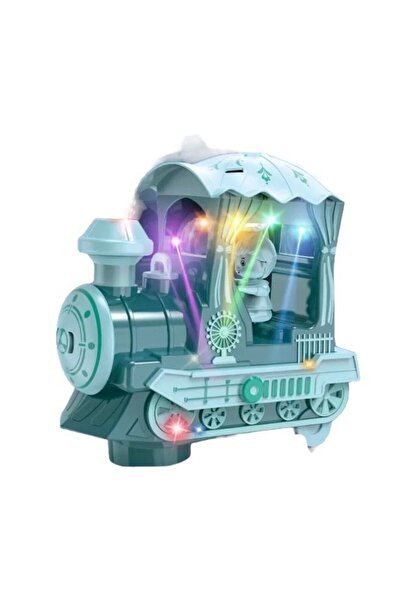 Generic LED Glowing Spray Air Train With Colorful Light Toy For Kids