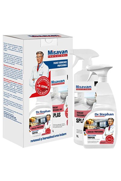 MISAVAN PROFESSIONAL Pachet odorizant baie Dr. Stephan Splas 1l + odorizant c...