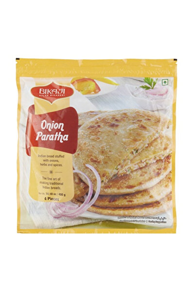 Bikaji باراثا بالبصل 400 غرام، 4 قطع