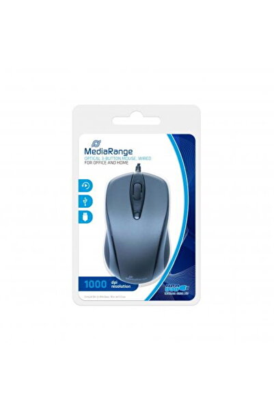 MediaRange USB Optical Mouse 1000dpi Black-Gray