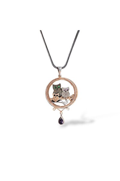 Sln Gümüş 3 Boyutlu Kedi Figürlü Gümüş Kolye