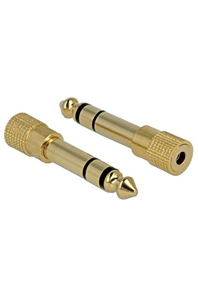 DELOCK ADAPTOR MUFĂ STEREO M 6.35MM - MUFĂ STEREO MINI(F) 3.5mm