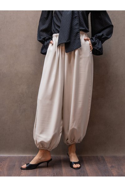 KÜÇÜĞÜM BUTİK Cream Color Shalwar Trousers