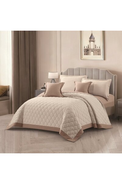 HOURS Horse 6-piece double bedsheet set, compressed, summer-style, fully fitt...