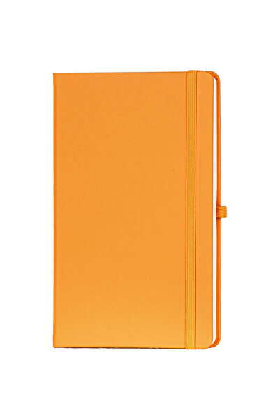 Mr.Notebook Kişiye Özel İsim Yazılı Turuncu Kalem Kılıflı Suni Deri Defter - ...