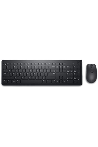 Dell KM3322W, USB, Black + Mouse optic, USB, Black