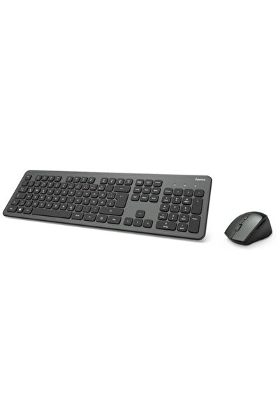 Hama "KMW-700" Wireless Keyboard / Mouse Set, layout românesc anthracite / bl...