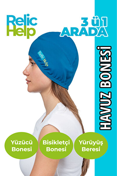 RelicHelp Havuz Bonesi, Yüzücü Bonesi, Bisikletçi Beresi, Kask Beresi, Yürüyü...
