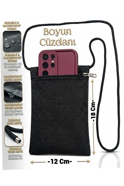 SEVBAGS BOYUN CÜZDANI ASKILI CÜZDAN 18X12CM