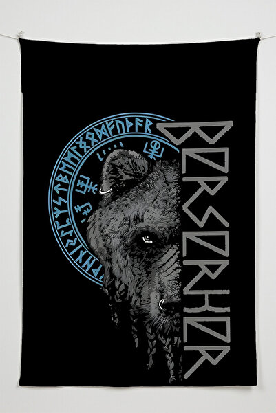 Charmbi Runic Bear Berserker – Tapiserie de perete tematică Anime Film person...