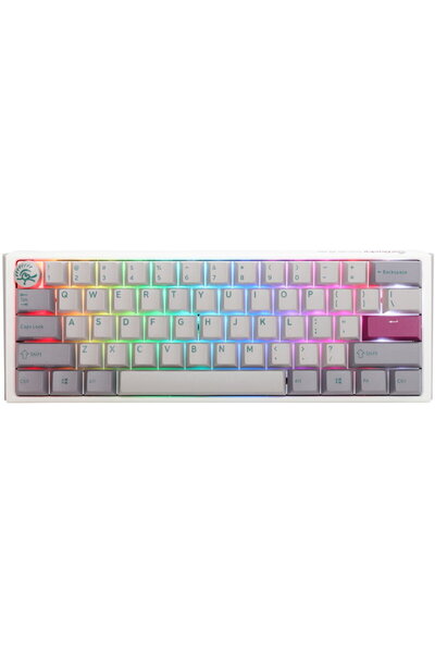 Ducky One 3 Mist Grey Mini Gaming LED RGB - MX-Brown (SUA)