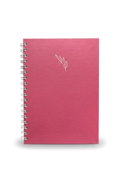 Lizy Spiral Bound Hardcover Notebook - Striped Pages - 17X24Cm
