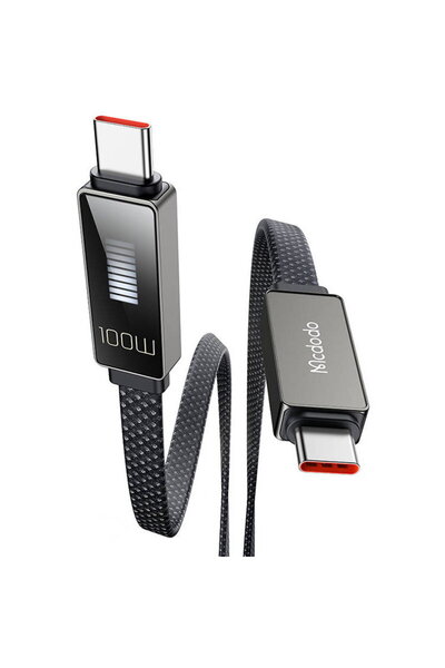 Mcdodo CA-4470 USB Type-C/USB Type-C with Display 100W 1.2 m Black