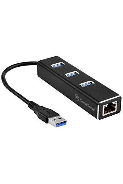 SilverStone SST-EP04, USB hub (Black)