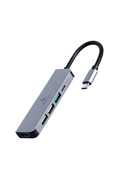 Gembird A-CM-COMBO5-03 USB Type-C 5-in-1 multi-port adapter (Hub + HDMI + PD)