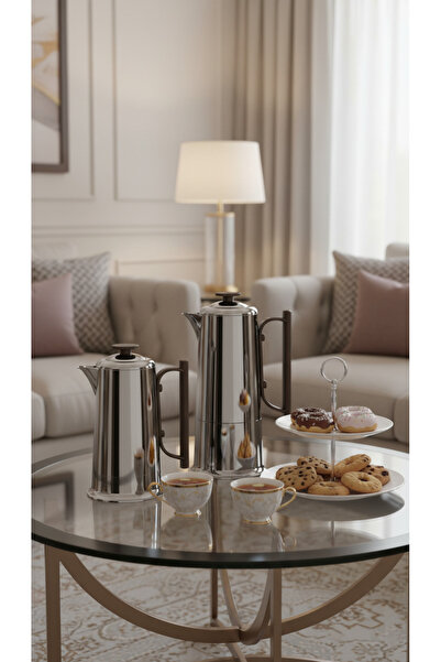 Generic 1 liter/600 ml tea and coffee thermos set