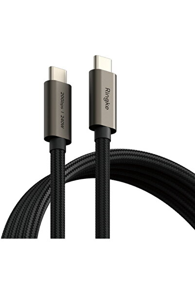 Ringke Cablu de Date Type-C la Type-C, 240W, 1m - - Black
