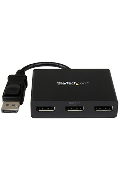 startech Splitter DisplayPort 1.2 cu 3 porturi, adaptor multi-monitor Display...