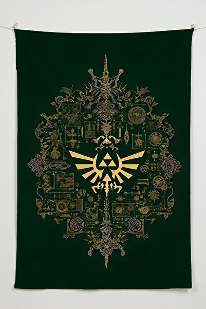 Charmbi أسطورة زيلدا - نسيج عالي الجودة بتصميم شخصيات الأنيمي، نسيج جداري لتز...