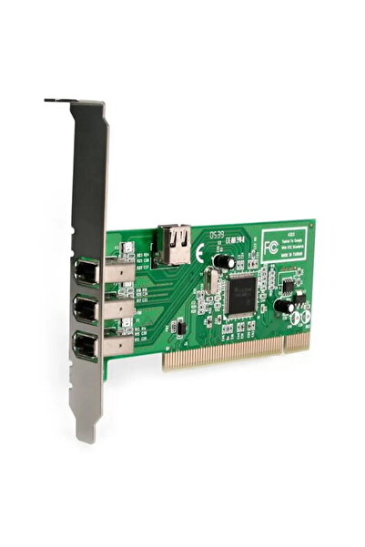 startech 4 port PCI 1394a FireWire Adapter Card - 3 External 1 Internal FireW...