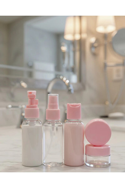Epilons 5-Piece Travel Bottle Set Pink